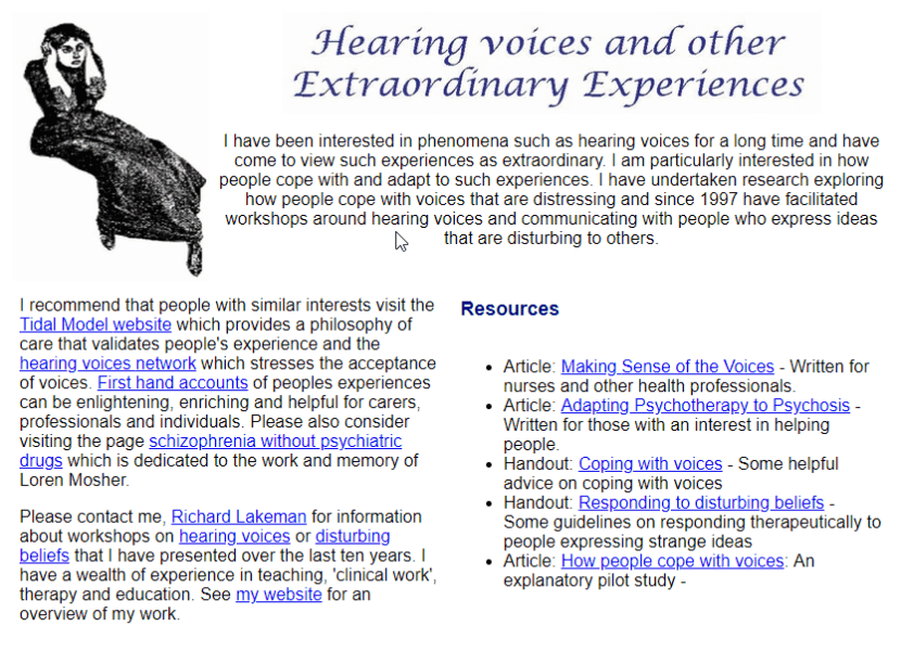 Hearing Voices & Other Extraordinary Experiences