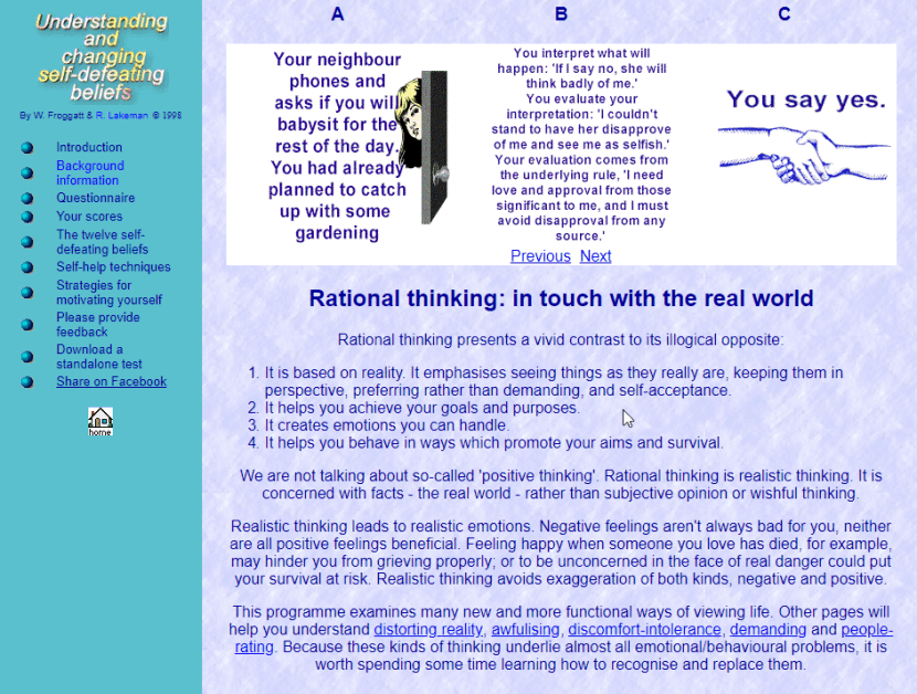 Understanding & Changing Self-Defeating Beliefs
