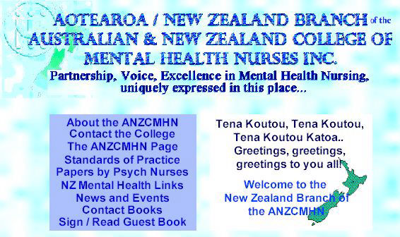 Aotearoa Branch of the Australian and New Zealand College of Mental Health Nurses